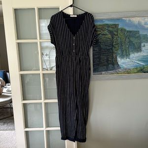 Emmie Pinstripe Jumpsuit from Known Supply